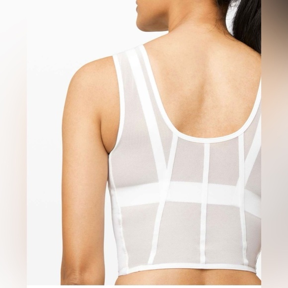Lululemon Femme Force Crop Tank | White | Size 6 - Picture 2 of 10